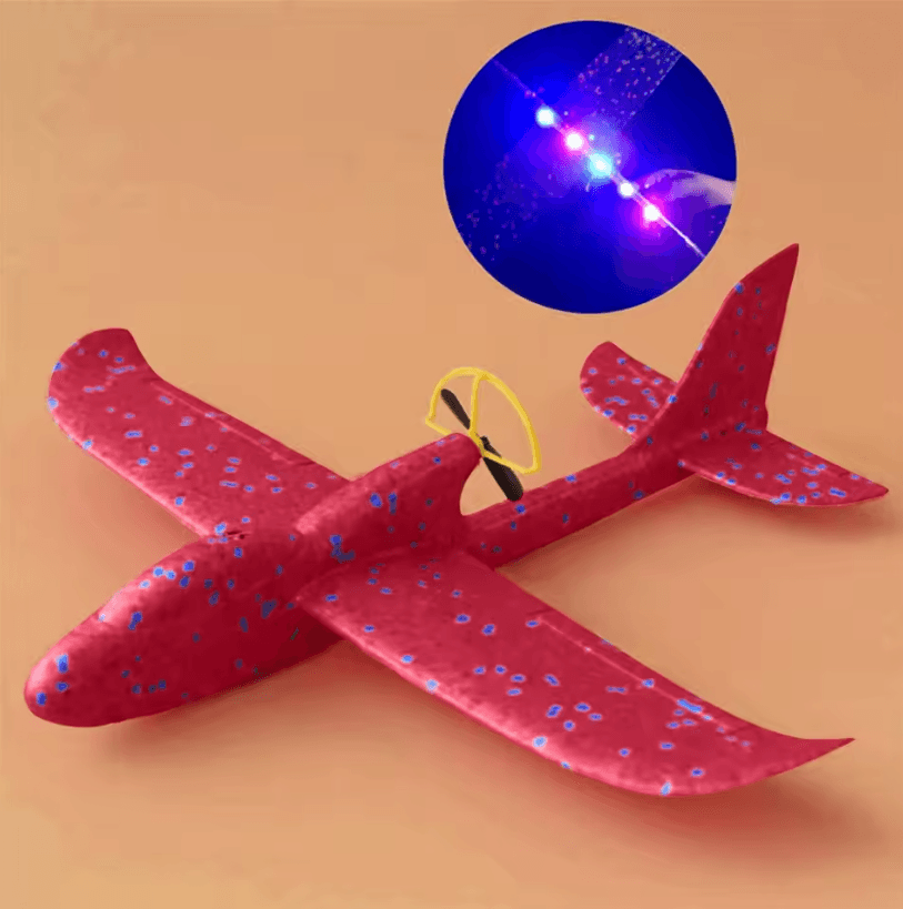 Aeroflash LED Throw Foam Glider Plane Toy 3