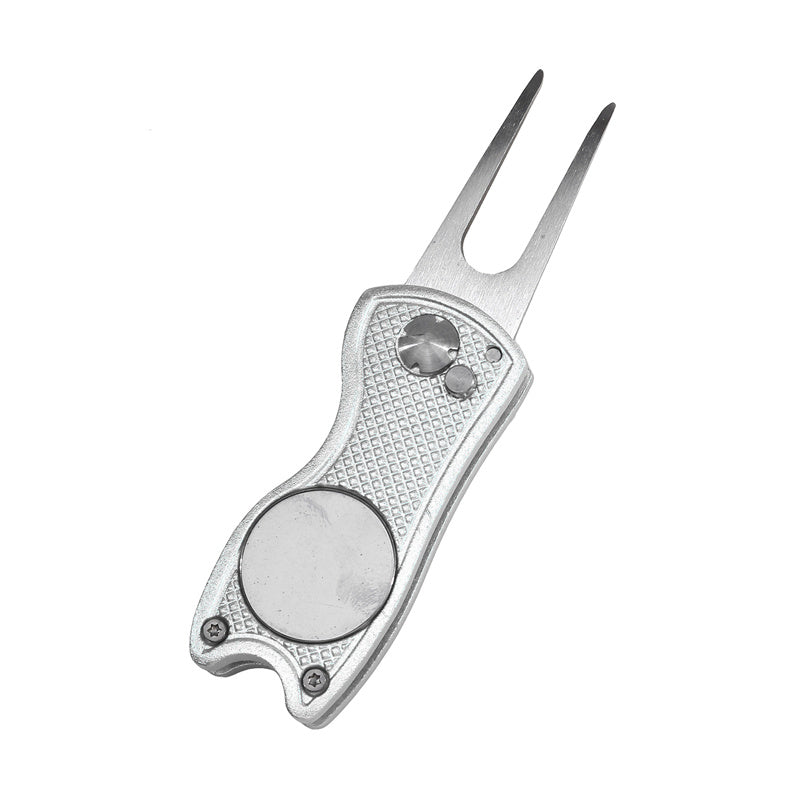 Foldable Golf Divot Repair Tool With Groove Cleaner  Compact Fork Training Aids For Golfers 14