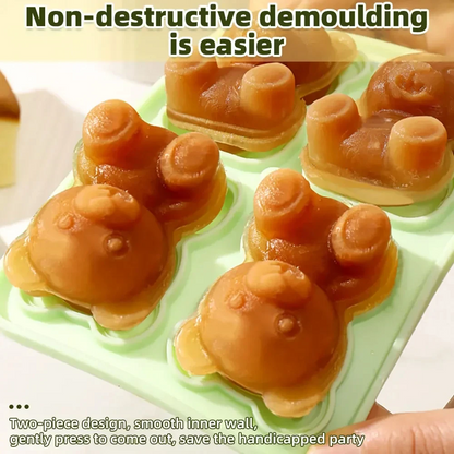 BearShaped Silicone Ice Cube Mold BPAFree Freezer Ice Trays For Smoothies Baby Food  Drinks 5