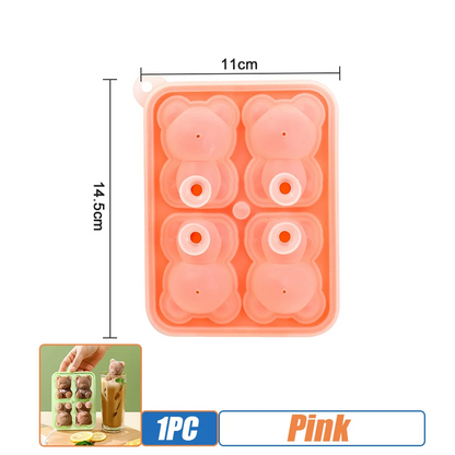 BearShaped Silicone Ice Cube Mold BPAFree Freezer Ice Trays For Smoothies Baby Food  Drinks 9