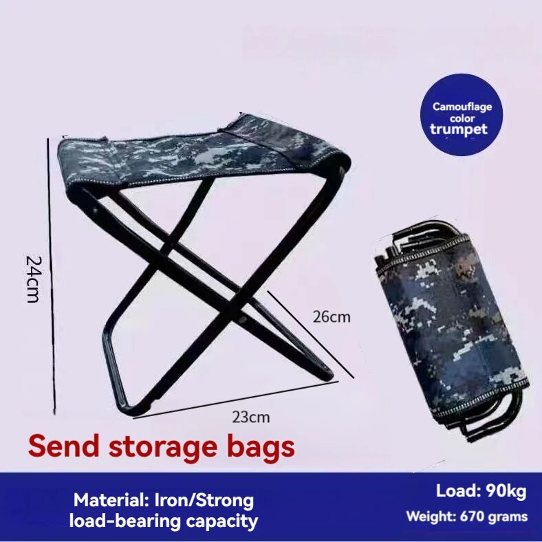 Folding Chairs Folding Stools Small Horse Shaped Beach Chairs Portable Outdoor Camping Handheld Fis