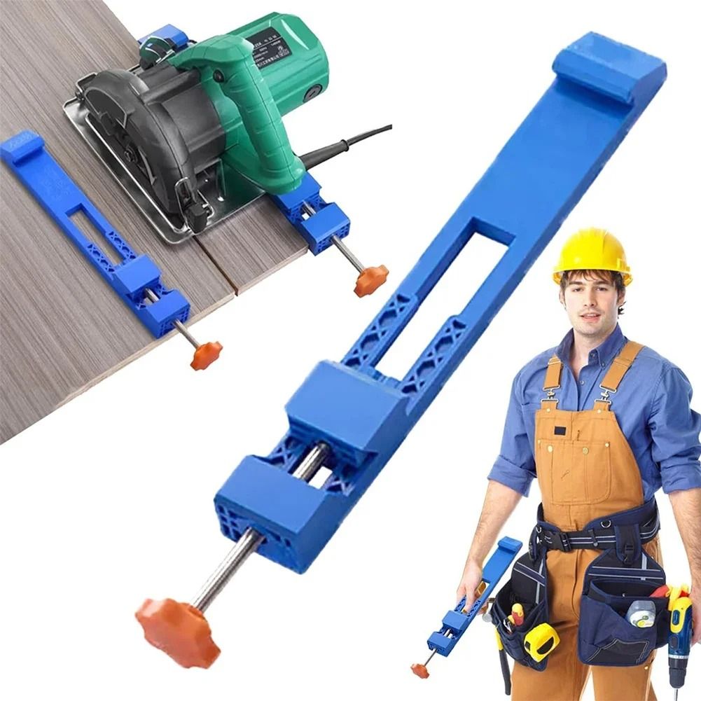 Precision Circular Saw Jig Clamp for Straight Wood Cutting