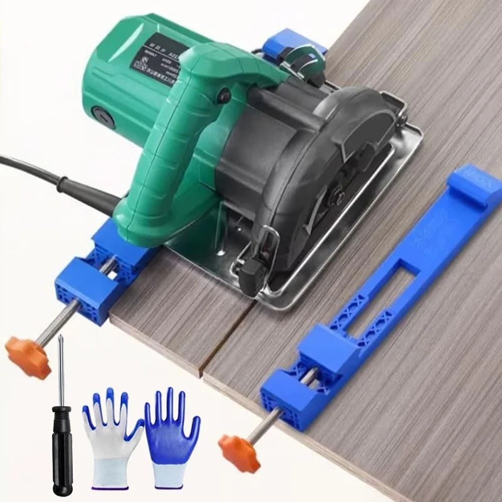 Precision Circular Saw Jig Clamp For Straight Wood Cutting 2