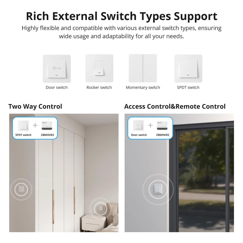 Mini Zigbee Smart Light Switch With Remote Control And Relay Detach Function 1