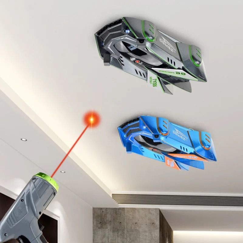 Infrared Laser Controlled Wall Climbing RC Stunt Car