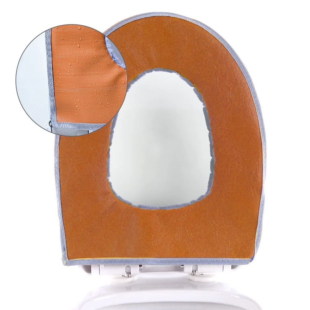 Plush Washable Toilet Seat Cover Cushion O Shape Warm Soft Lid Pad 3
