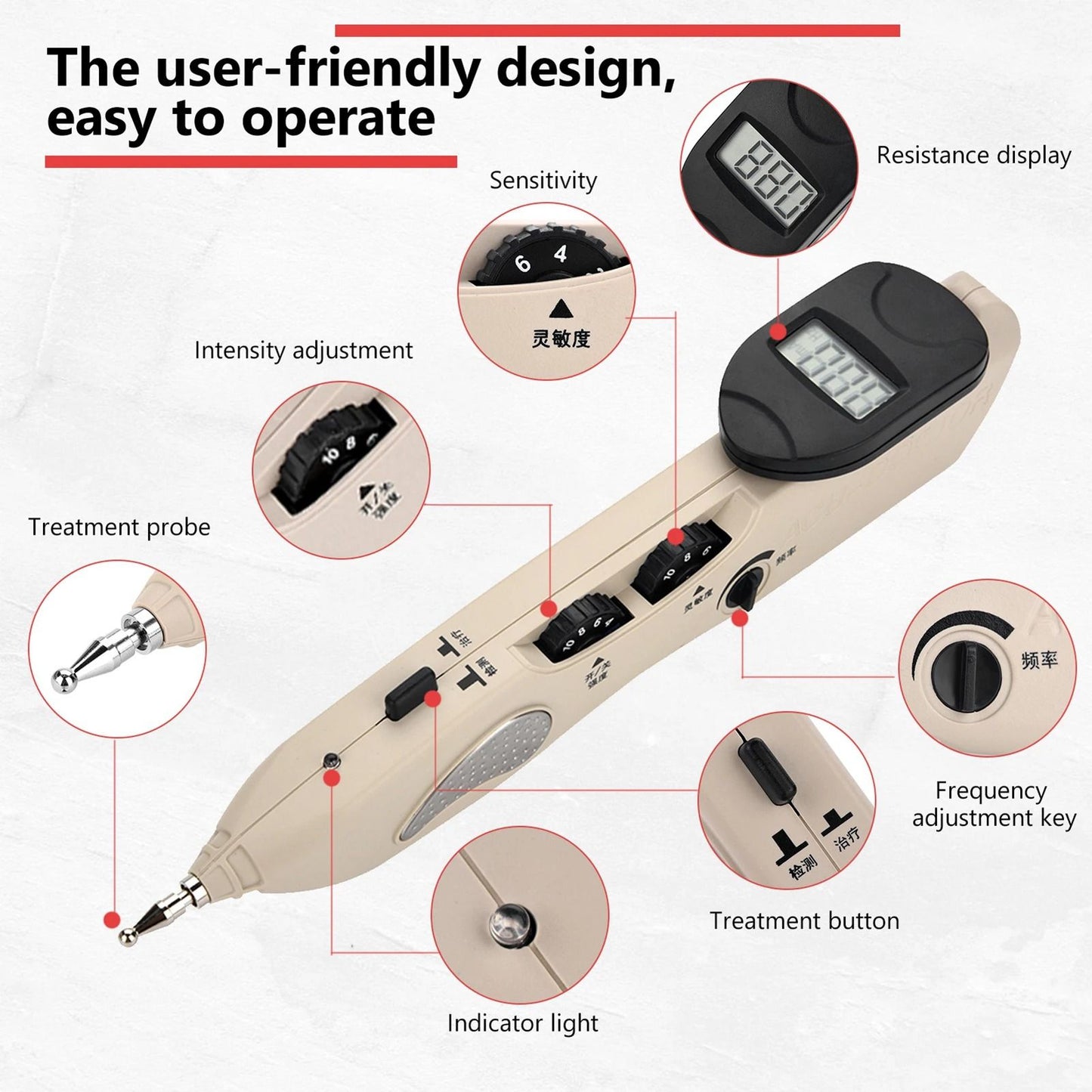 Rechargeable Electronic Acupuncture Meridian Energy Pen For Pain Relief 2
