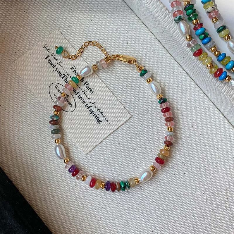 Colorful Beaded Freshwater Pearl Necklace For Women 6