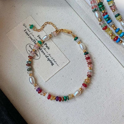 Colorful Beaded Freshwater Pearl Necklace For Women 6