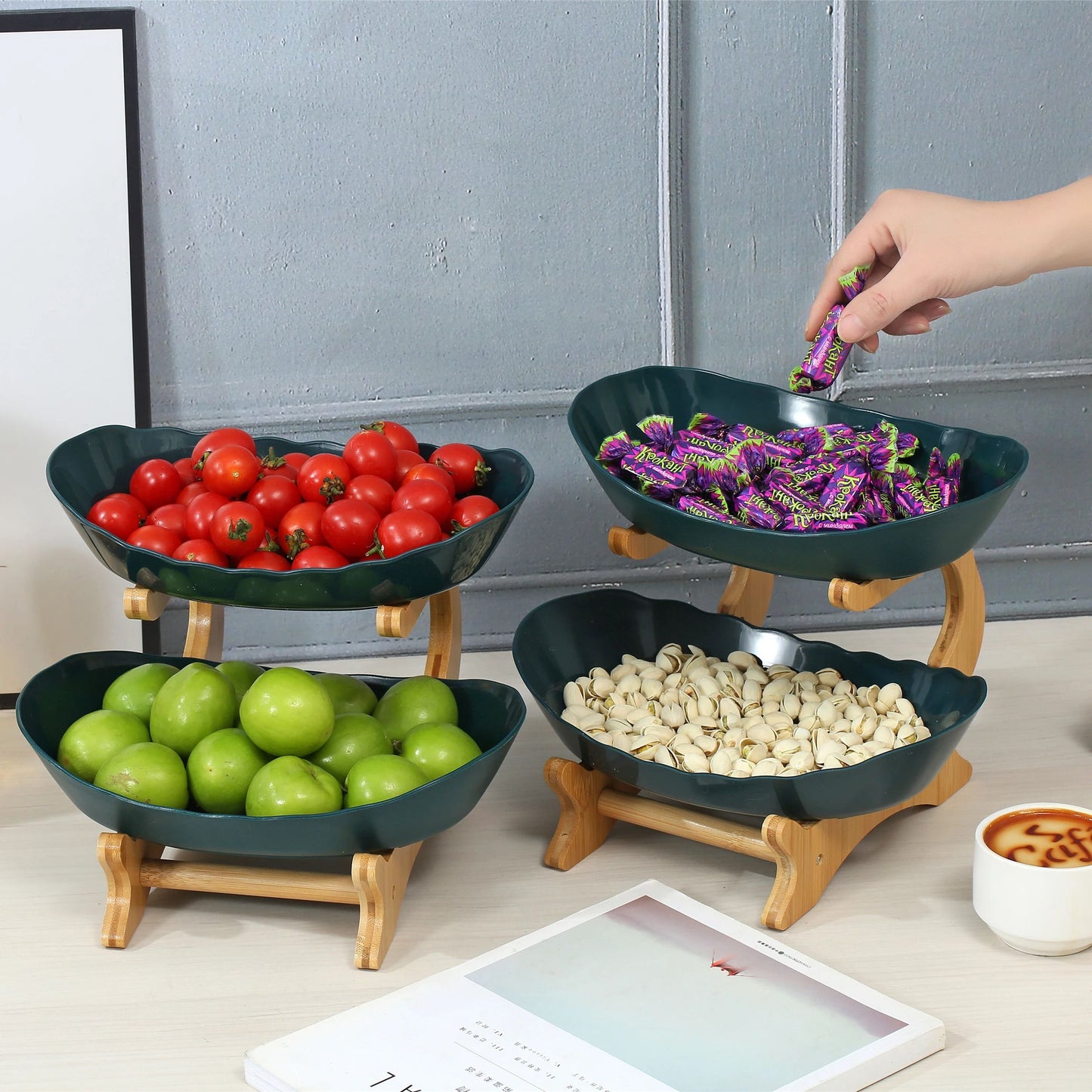 Multi Layer Kitchen Serving Stand For Fruits And Treats 3