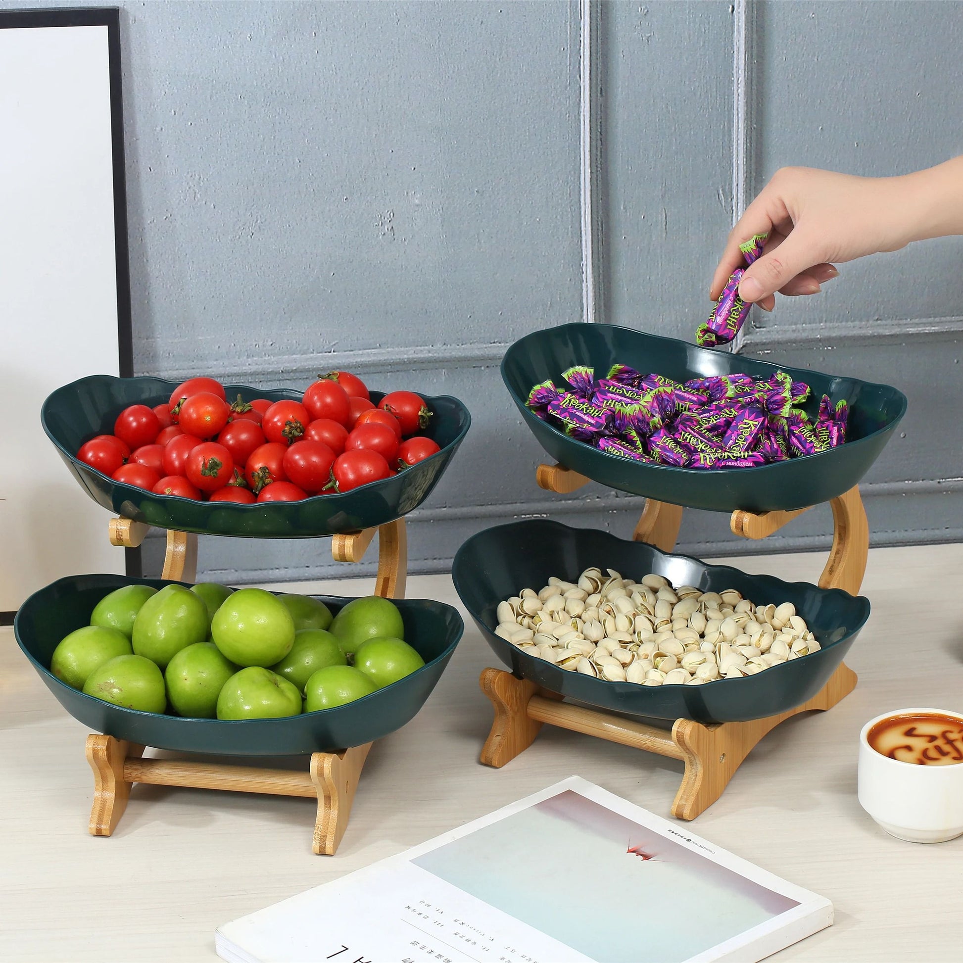 Multi Layer Kitchen Serving Stand For Fruits And Treats 3