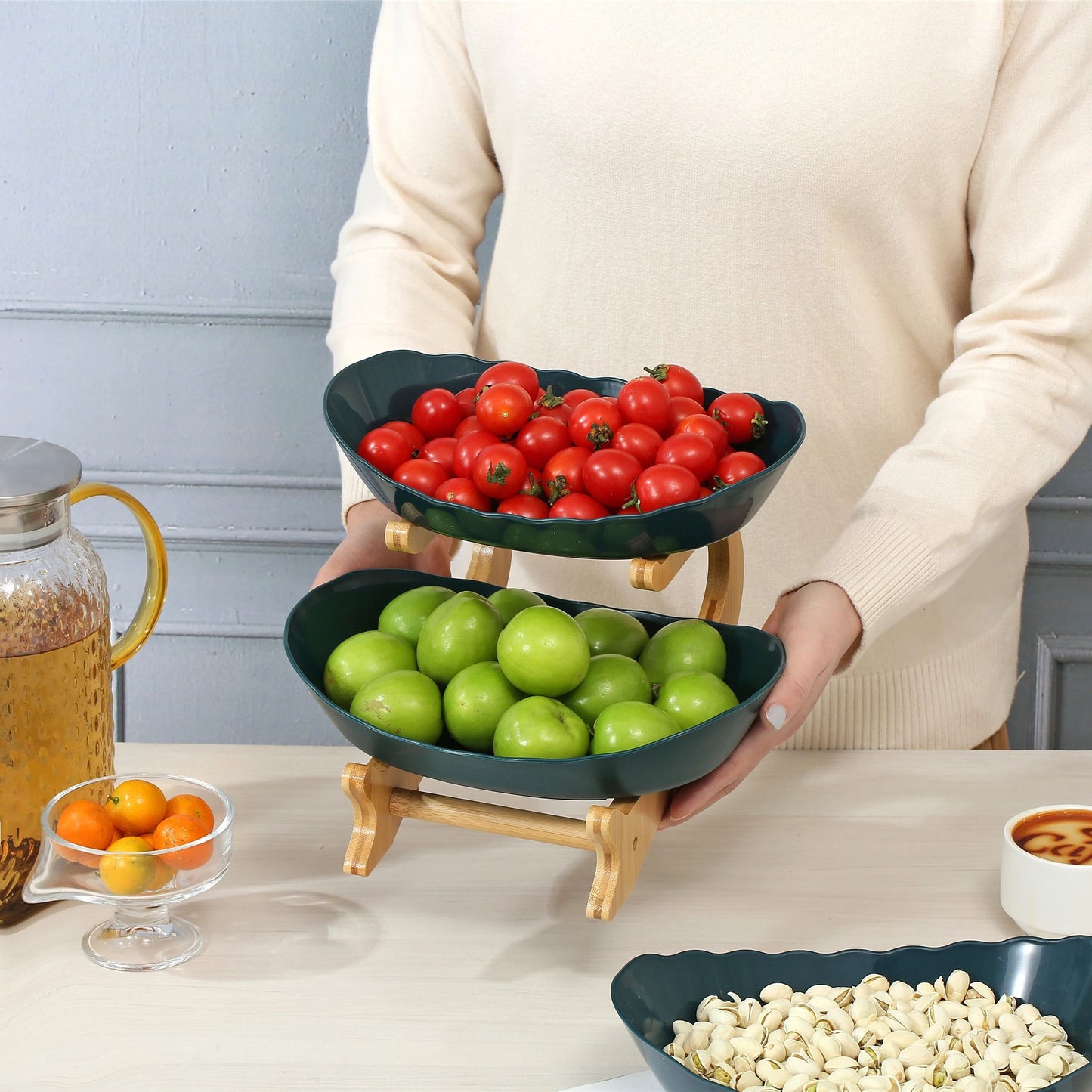 Multi Layer Kitchen Serving Stand For Fruits And Treats 4