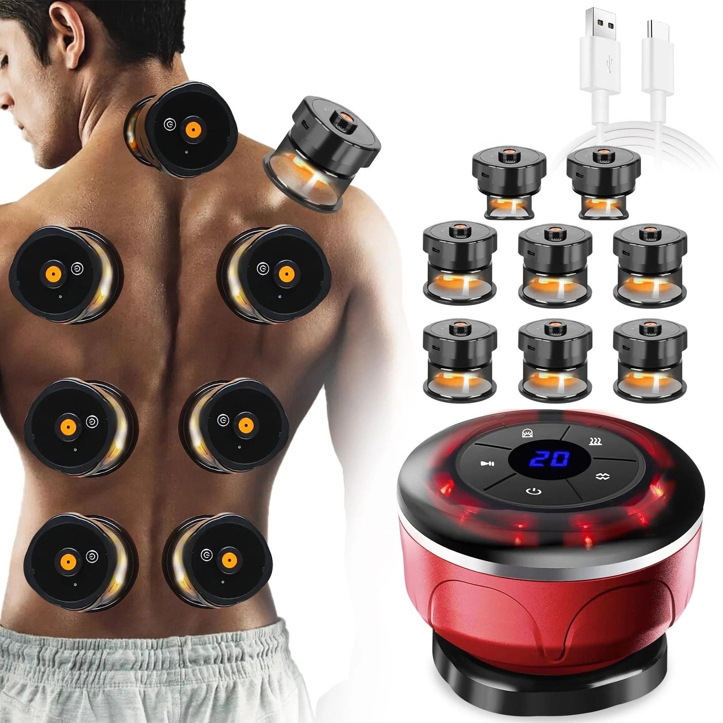 Electric Vacuum Cupping and EMS Body Massager