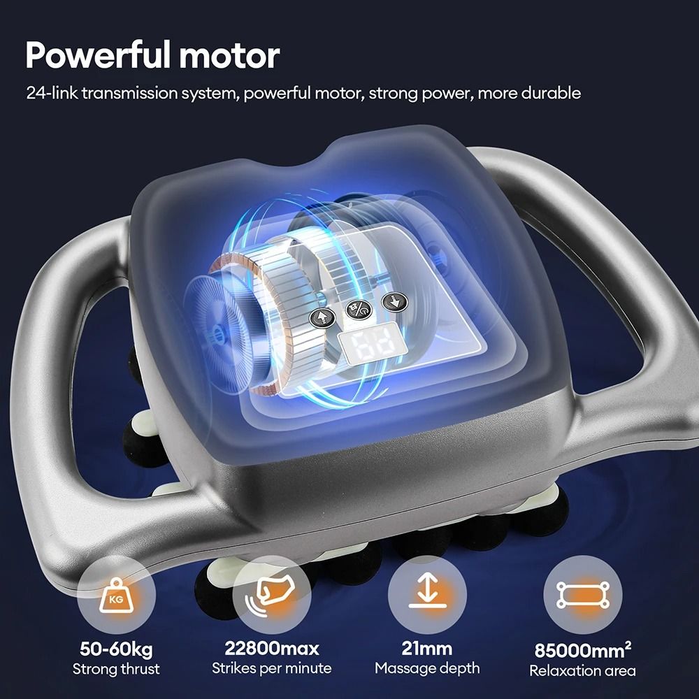 High Intensity Percussion Massager With 24 Attachments And Adjustable Speed 3