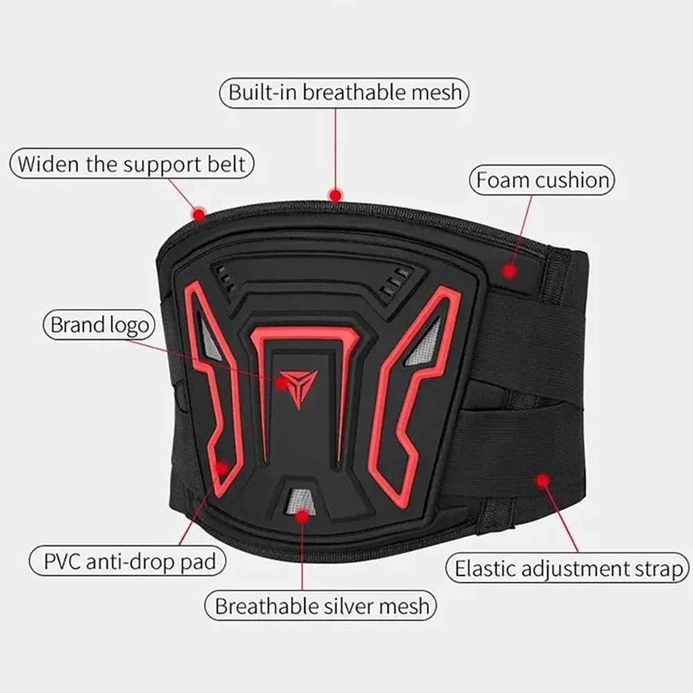 Adjustable Breathable Motorcycle Waist Protector Belt 5
