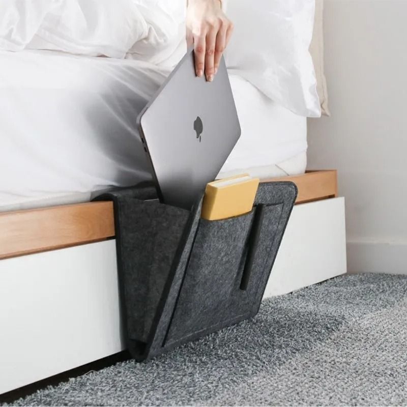 Felt Bedside Hanging Storage Organizer for Dorm Sofa and Bedroom Essentials