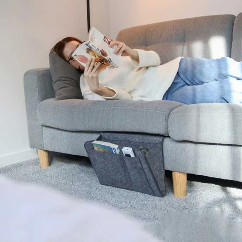 Felt Bedside Hanging Storage Organizer For Dorm Sofa And Bedroom Essentials 3