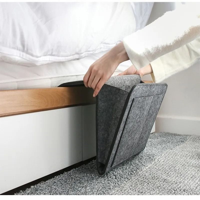 Felt Bedside Hanging Storage Organizer For Dorm Sofa And Bedroom Essentials 5