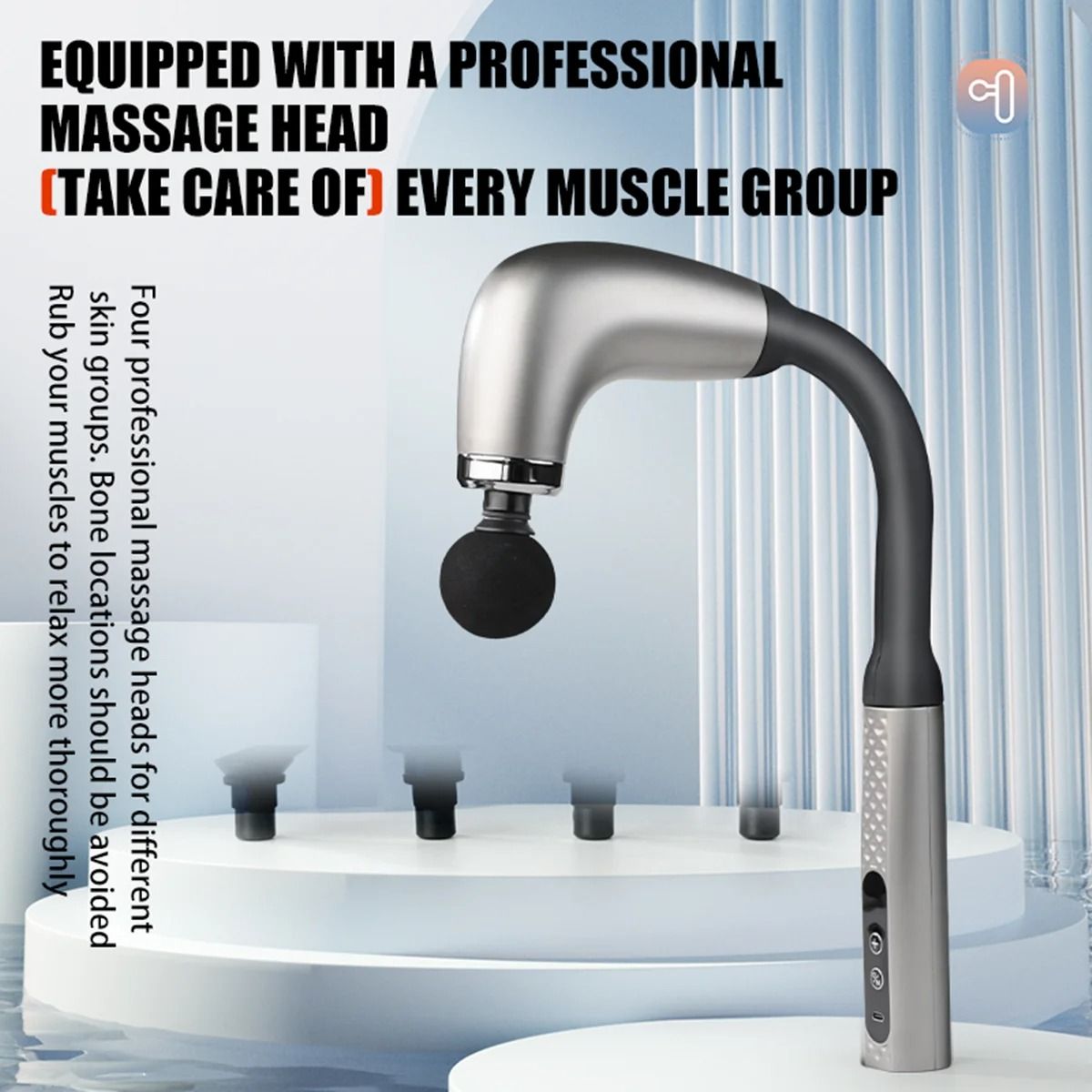 Electric Handheld Fascia Gun Massager For Muscle Recovery And Body Relaxation With Trigger Point Th 2