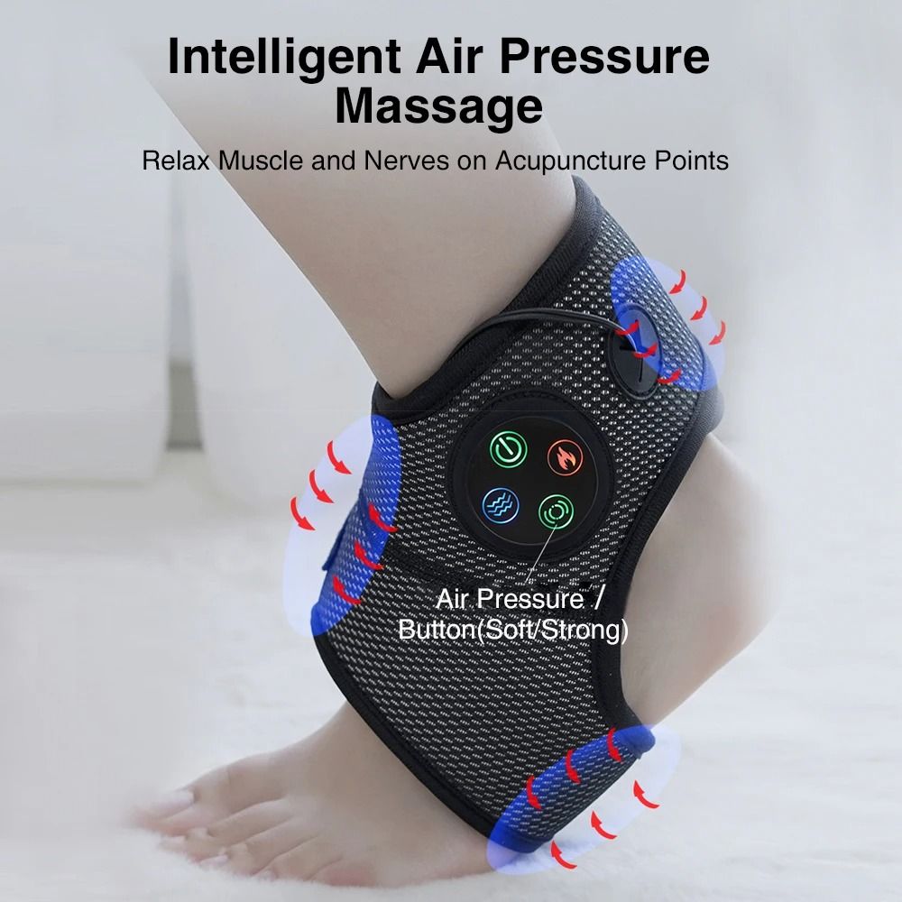 Electric Foot And Ankle Massager With Heating Vibration And Compression For Pain Relief And Joint S 2