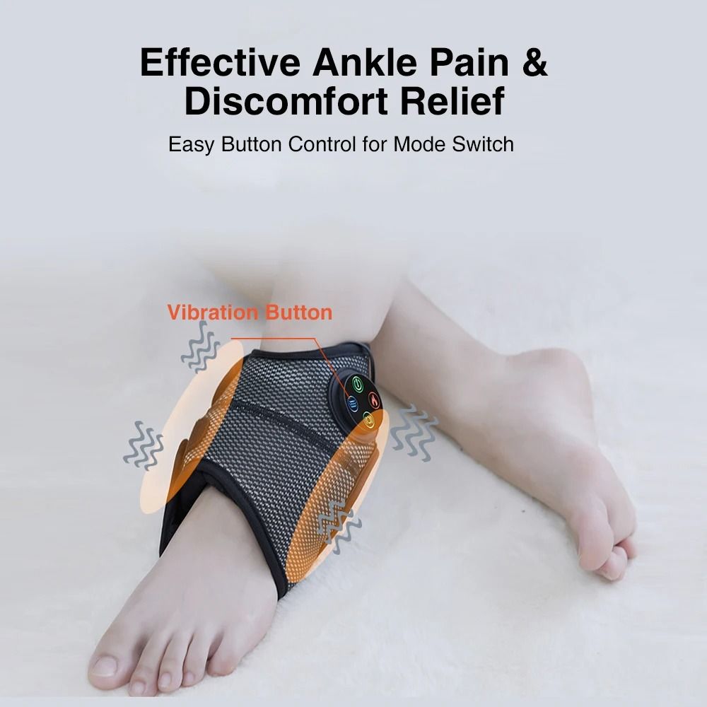 Electric Foot And Ankle Massager With Heating Vibration And Compression For Pain Relief And Joint S 3
