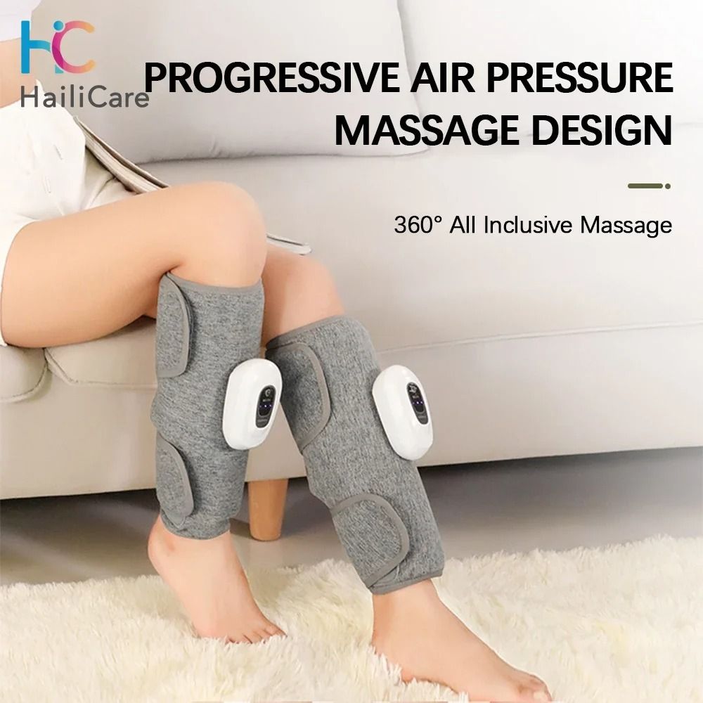 Wireless Electric Leg Massager with 360 Degree Air Compression for Calf Relaxation and Circulation Support