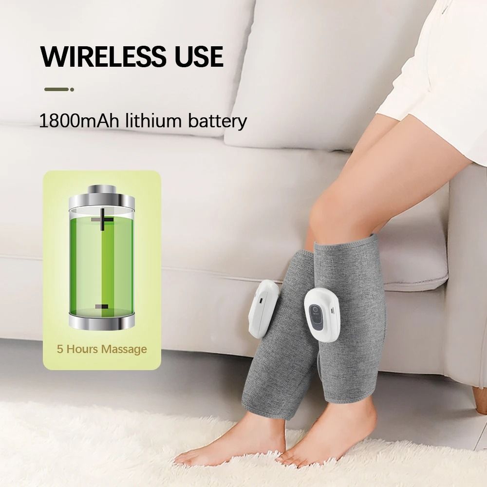 Wireless Electric Leg Massager With 360 Degree Air Compression For Calf Relaxation And Circulation  5