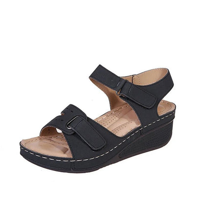 Womens Summer Wedge Sandals With Open Toe Design And Soft Sole For Walking And Casual Outfits 4