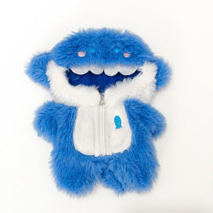 Kawaii Shark Onesie Outfit For Labubu Idol V1 V2 Mini Dolls Plush Clothing Accessory 6
