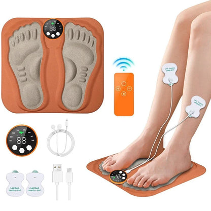 3D Smart Foot Massage Pad with RF Remote and 8 Modes for Muscle Relaxation and Circulation Support