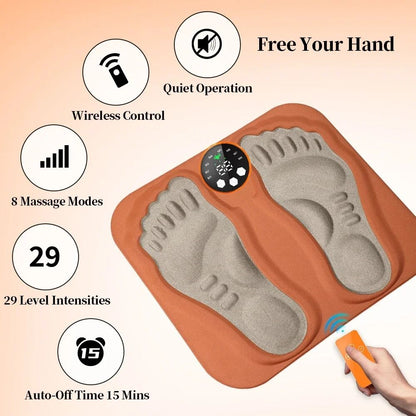 3D Smart Foot Massage Pad With RF Remote And 8 Modes For Muscle Relaxation And Circulation Support 1