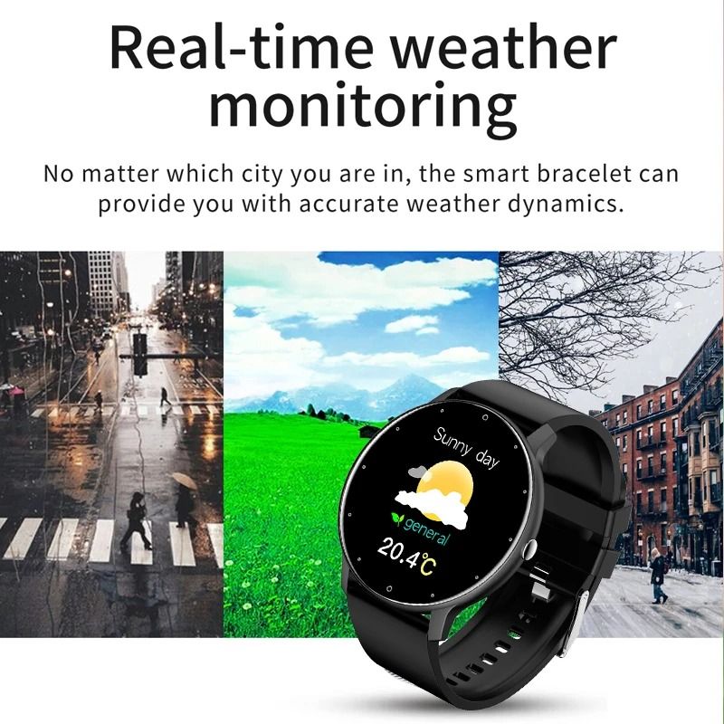 LIGE 2025 Smart Watch For Men With Full Touch Screen Fitness Tracker And Bluetooth Call Support For 4