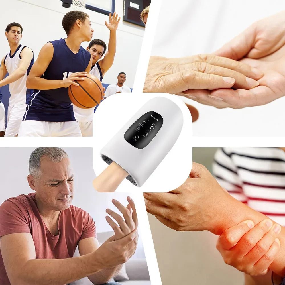 Wireless Electric Hand Massager With Air Compression And Heat For Palm And Finger Muscle Relief 5