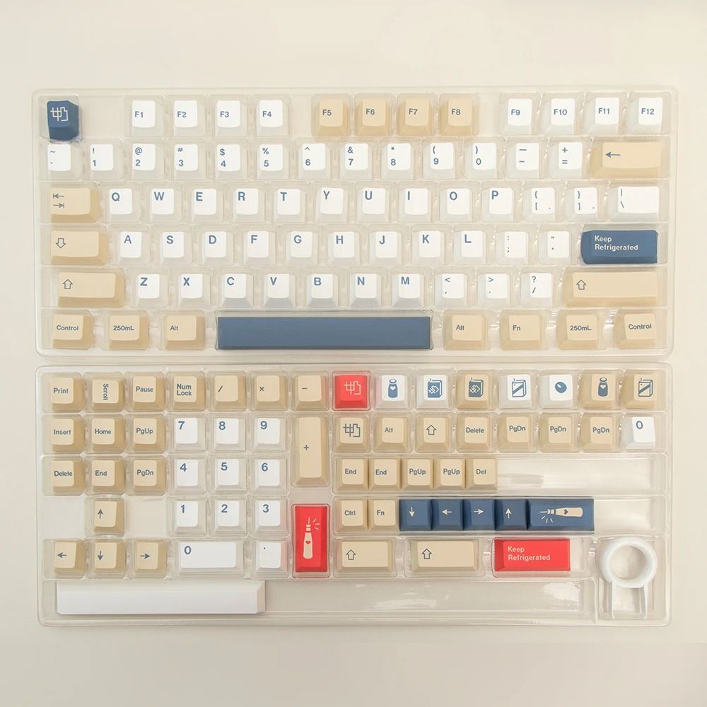 XDA Cherry OEM MOG Soy Milk PBT Keycaps For Mechanical Keyboards With 68 75 82 98 104 Layout Compat 6