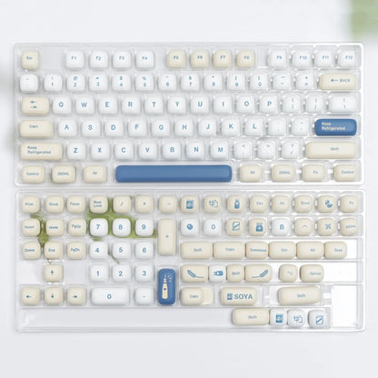 XDA Cherry OEM MOG Soy Milk PBT Keycaps For Mechanical Keyboards With 68 75 82 98 104 Layout Compat 9