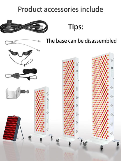 Dual Chip Red Light Therapy Panel With 630nm 660nm 810nm 850nm LED For Face And Body Skin Care And  2