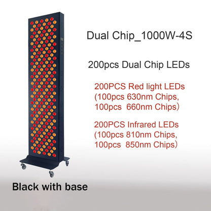 Dual Chip Red Light Therapy Panel With 630nm 660nm 810nm 850nm LED For Face And Body Skin Care And  7