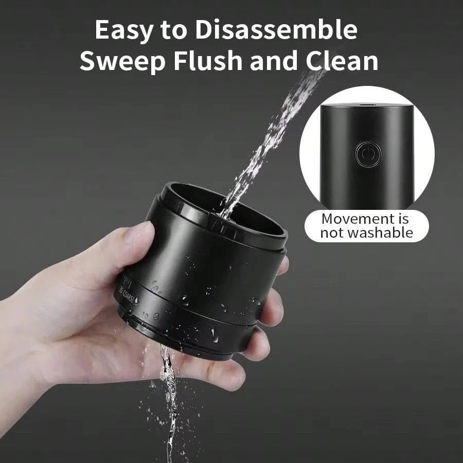 Electric Coffee Grinder With 1500mAh Battery And Adjustable Burrs For Fresh Bean Grinding And Type  4