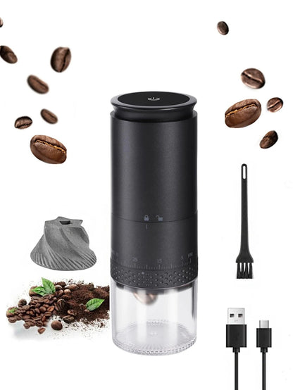 Electric Coffee Grinder With 1500mAh Battery And Adjustable Burrs For Fresh Bean Grinding And Type  6