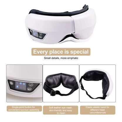 Smart Vibration Eye Massager With Heat  Airbag Compression For Dark Circles And Eye Fatigue Relief 2
