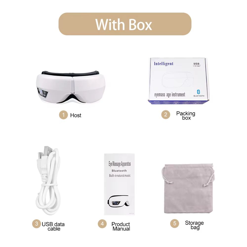 Smart Vibration Eye Massager With Heat  Airbag Compression For Dark Circles And Eye Fatigue Relief 6