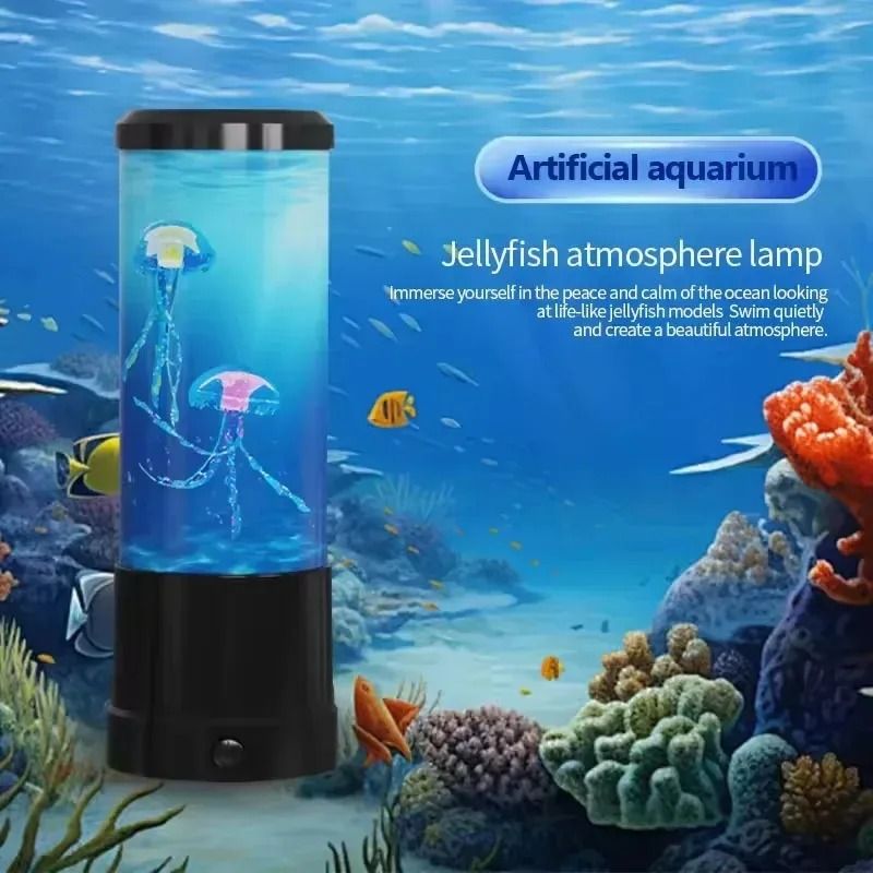 Simulated Jellyfish LED Aquarium Night Light For Bedroom Home Decor And Relaxation Ambiance 1