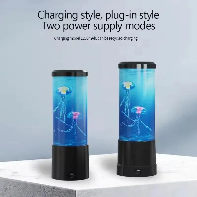 Simulated Jellyfish LED Aquarium Night Light For Bedroom Home Decor And Relaxation Ambiance 2