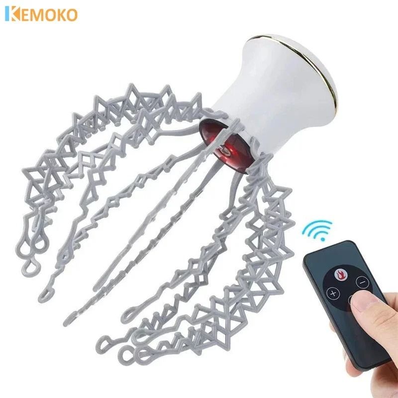 Electric Octopus Claw Scalp Massager with Hands Free Design for Stress Relief and Hair Stimulation