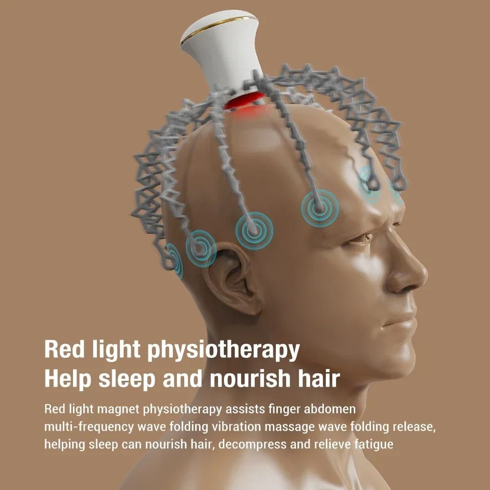 Electric Octopus Claw Scalp Massager With Hands Free Design For Stress Relief And Hair Stimulation 3