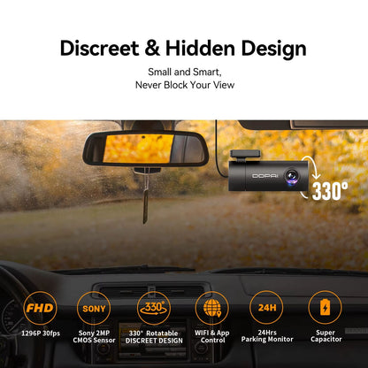 DDPAI Mini Pro Dash Cam  1296P HD Car Camera With WiFi Android App And Smart DVR Recording 2