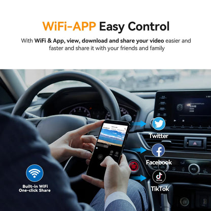 DDPAI Mini Pro Dash Cam  1296P HD Car Camera With WiFi Android App And Smart DVR Recording 3
