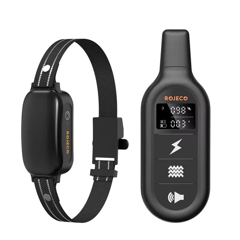 ROJECO Electric Dog Training Collar  Waterproof RemoteControl Bark Stop Collar With Vibration Shock 6