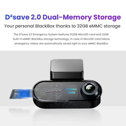 DDPAI N5 4K Dual Dash Cam  Front And Rear Ultra HD Car Camera With Night Vision GPS  ADAS Smart Fea 3