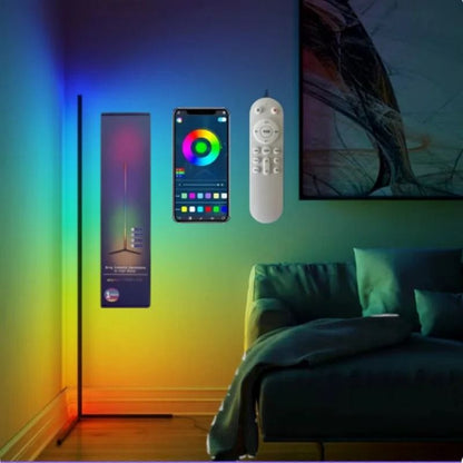Smart RGB LED Floor Lamp With App Control And Music Sync For Living Room Or Gaming Setup 6